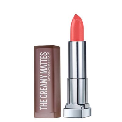 Maybelline New York Color Sensational Creamy Matte Lipstick, 635 Rock the Coral 3.9 gm - Lipsticks