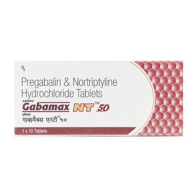 Gabamax NT 50mg Tablet 10'S - Neuropathic Pain-Dru