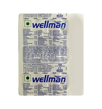 Wellman Tablet 15'S - Supplements-Vam