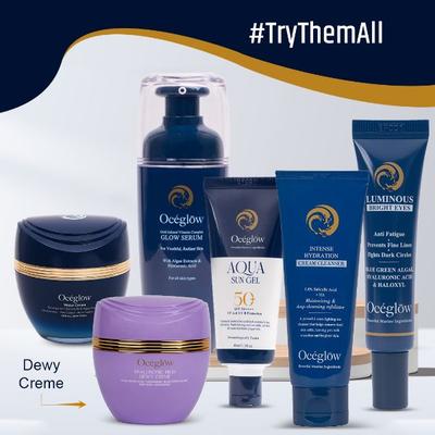 Oceglow Dewy Face Cream Moisturizer For Women, Plumps & Glow For Dry Skin With Ceramides & Hyaluronic Acid 50 gm - Day Cream