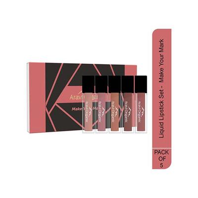 Aravi Organic Long Lasting Ultra Smooth Matte Liquid Lipstick - Make Your Mark 7.5 ml - Liquid Lipsticks