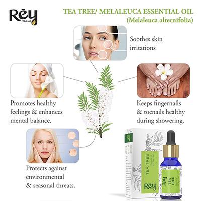 Rey Naturals Tea Tree and Rosemary Essential Oil 15ml each 2's - Essential Oils