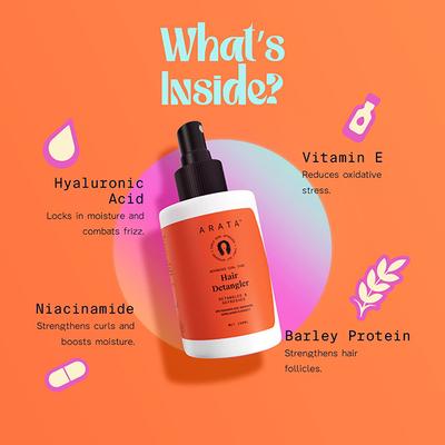 Arata Advanced Curl Care Hair Detangler Detangles, Refreshes and Curls Cg 100ml - Hair Perms & Texturizers