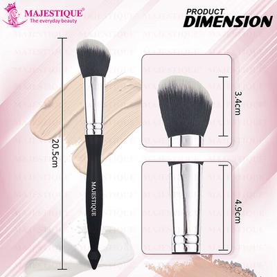 Majestique Slope Powder Brush With Curve Edges Angled Brush 1's - Face Brush