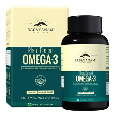 Rasayanam Plant Based Omega 3 Capsules 60's - Omega Fish Oil Fatty Acids