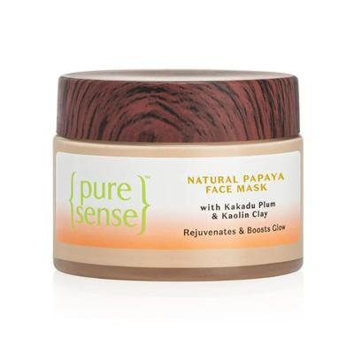 PureSense Natural Papaya Face Mask with Kaolin Clay & Kakadu Plum For Glowing Skin 65 gm - Face Mask