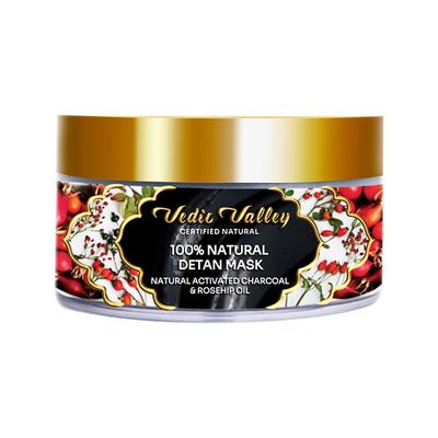 Vedic Valley 100% Natural Detan Face Mask and Mist Combo Certified Natural 250gm and 200gm 2's - Face Mists