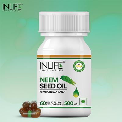 INLIFE Neem Seed Oil Capsules 60's - Hair & Skin