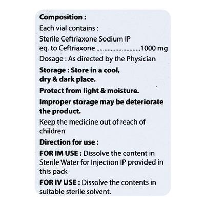 OMISAFE 1gm Injection 1's - Bacterial Infections-Cep