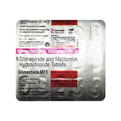 GLIMECHECK MF 1/500 Tablet 15's - Diabetes-Ant