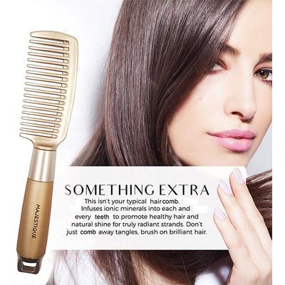 Majestique Extra Wide Tooth Comb, 8 Inch Big Comb for All Hair Types - Golden 1's - Hair Brushes