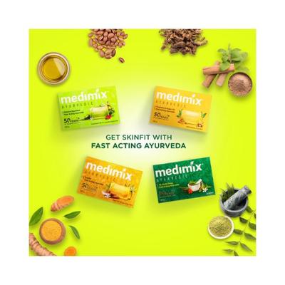 Medimix Ayurvedic Natural Glycerine Soap 125gm each 5's - Soaps