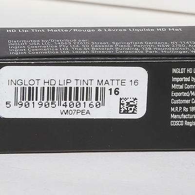 Inglot Hd Lip Tint Matte 16 5.5 ml - Lip Stains & Tints