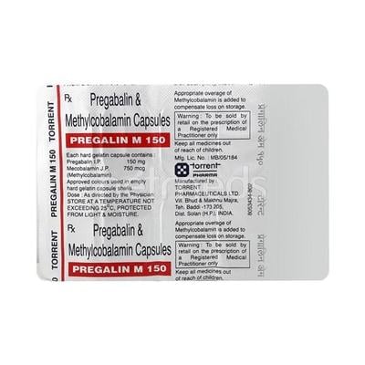 Pregalin M 150mg Capsule 10'S - Neuropathic Pain-Dru