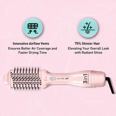 Ikonic Me 3 In 1 Express Styler - Pink 1's - Multi-Stylers
