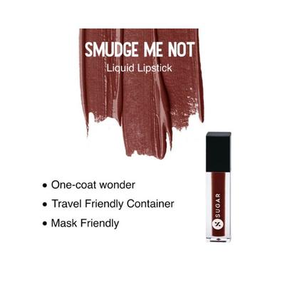 Sugar Cosmetics Smudge Me Not Liquid Mini Lipstick 13 Wooed By Nude 1.1 ml - Liquid Lipsticks