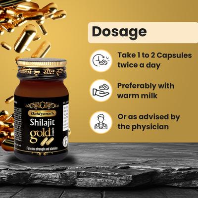 Baidyanath Shilajit Gold Capsule 20's - Speciality Medicines