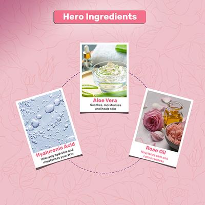 ENN Rose Ultra Light Hydrating Face Cream Infused With Hyaluronic Acid & Aloe Vera Gel 50 gm - Face Moisturizers