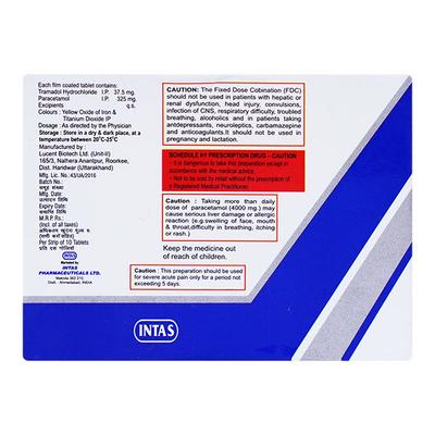 TRAMACET Tablet 10's - Pain relief-Ano