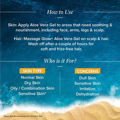 Aqualogica Glow Plus Activated Aloe Vera Gel 200 ml - Face Gels