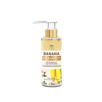 Tnw The Natural Wash Banana Shampoo Frizzy Hair Hydrates & Nourishes the scalp 200 ml - Shampoos