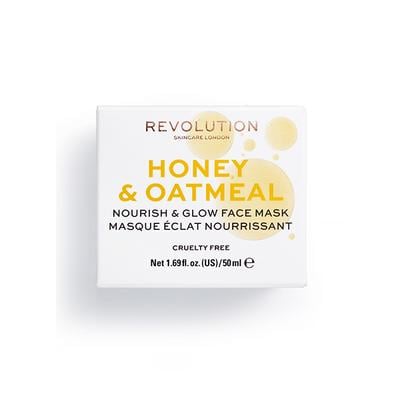 Revolution Skin Honey & Oatmeal Nourish & Glow Face Mask 50 ml - Masks & Peels