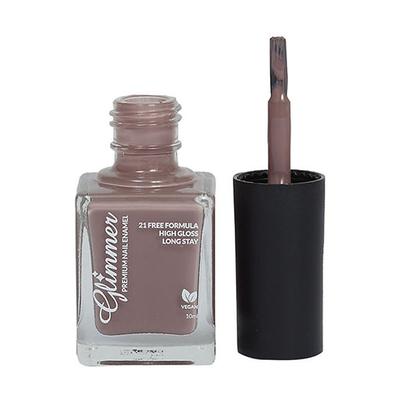 Glimmer Premium Nail Enamel Mud Brown 10 ml - Nail Polish