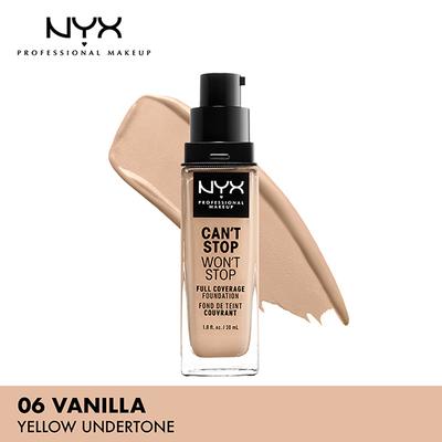 NYX Professional Makeup Can't Stop Won't Stop Full Coverage Foundation - Vanilla 30 ml - Foundation