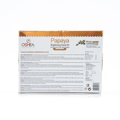 Oshea Herbasls Papaya Brightening Facial Kit 62 gm - Face Packs