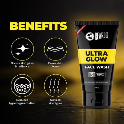 Beardo Ultraglow Face Wash 100 gm - Face Washes