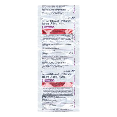 Rozat F 5mg Tablet 10'S - High Cholesterol-Dys