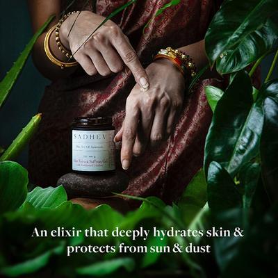 Sadhev Aloe Vera & Saffron Gel - with Kumkumadi Thailam 100 gm - Face Oils