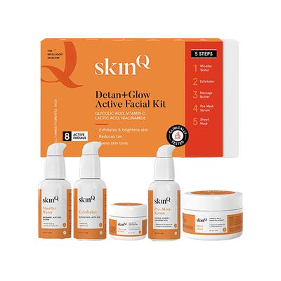 SkinQ Glow & Detan DIY Active Facial Kit - Multi Use 200 ml - Facial Kits