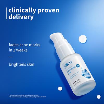 Plum 10% Niacinamide Face Serum with Rice Water Clarity Boost Fragrance free 15ml - Face Serum