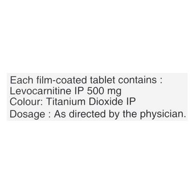 Carnitor 500mg Tablet 10'S - Supplements-Sup