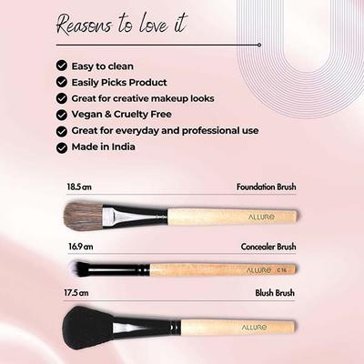 Allure Cla S Sic Found and Conce and Blush 3's - Face Brush
