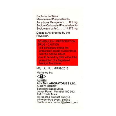 Merosure 125mg Injection 1's - Bacterial Infections-OBL