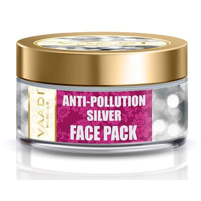 Vaadi Herbals Silver Face Pack - Pure Silver Dust & Lavender Oil 70 gm - Face Packs