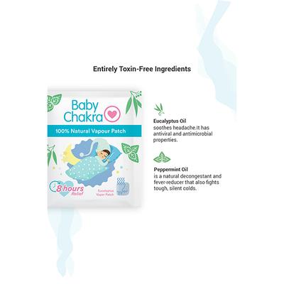 BabyChakra 100% Natural Vapour Patch-5's - Cotton Buds & Balls