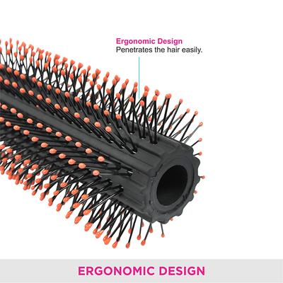 Vega Round Hair Brush With Clip For Men & Women, Volumizing Tool For Curls & Blow Dry, (E20-Rb) - Hair Brushes