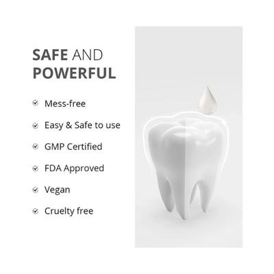 Protouch Pearl White Drops, Teeth Whitening Pen Gel, Whiter Teeth & Fresher Breath for a Brighter Smile on-the-go, Enamel Safe 2.8ml - Tooth Powder