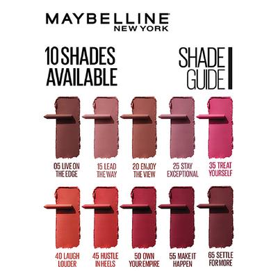 Maybelline New York Super Stay Crayon Lipstick, 35 Treat Yourself 1.2 gm - Lipsticks