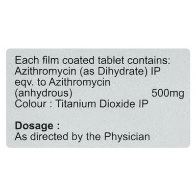 AZITIS 500 Tablet 3's - Bacterial Infections-Mac