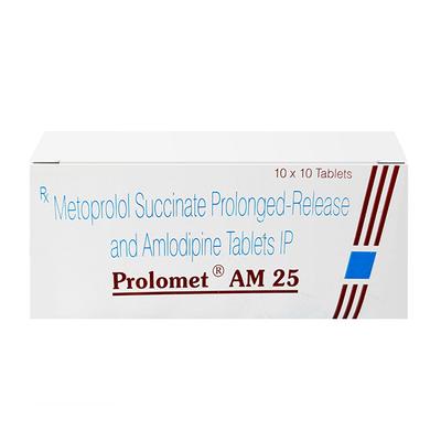 Prolomet AM 25mg Tablet 10'S - Hypertension-Bet