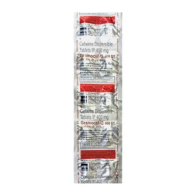 Gramocef O 400 DT Tablet 10'S - Bacterial Infections-Cep