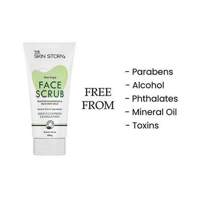 The Skin Story Face Scrub - Moringa 100 gm - Face Scrubs