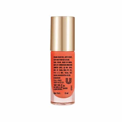 Lakme 9To5 Primer + Gloss Nail Colour Cherry Red 6 Ml - Nail Polish