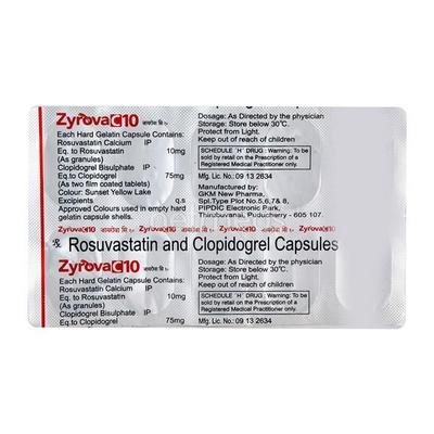 Zyrova C 10mg Capsule 10'S - High Cholesterol-Dys