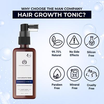 The Man Company Hair Growth Tonic 3% Redensyl & Jojoba Oil 100ml - Hair Oils