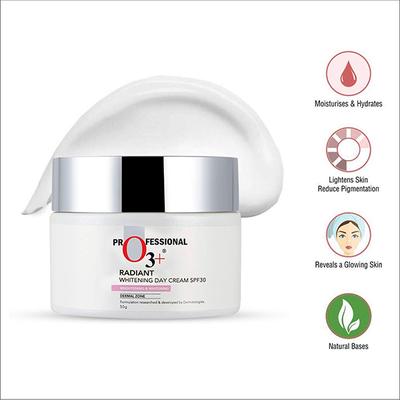Professional O3+ Dermal Zone SPF 30 Radiant Whitening Day Cream 50 gm - Day Cream